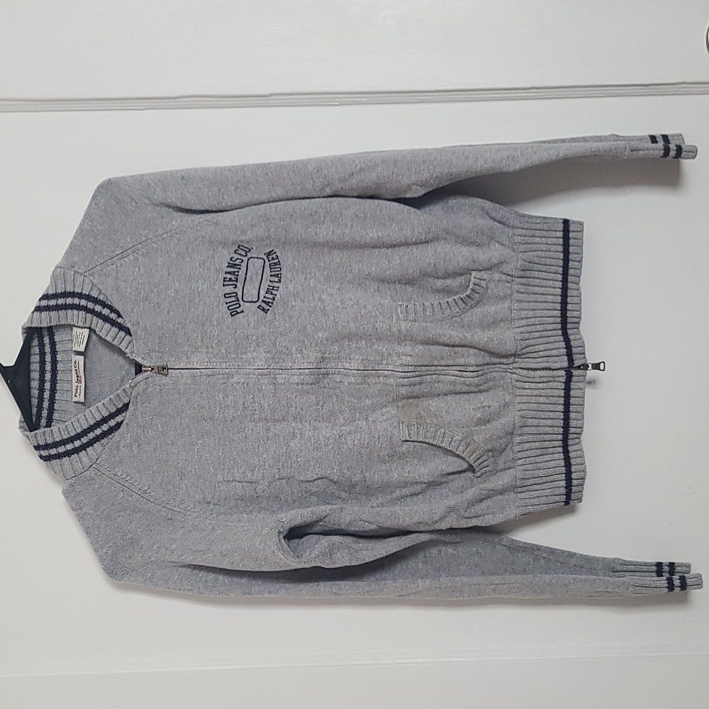 Vintage Polo Jeans Co Ralph Lauren Full Zip Sweater